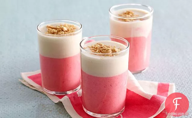 Smoothie De Cheesecake De Morango-Redemoinho