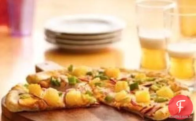 Pizza Canadense de Bacon e abacaxi