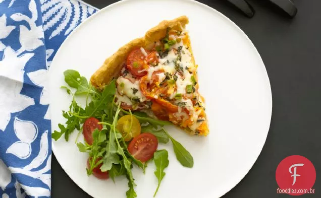 Receita De Torta De Tomate E Mussarela De Herança