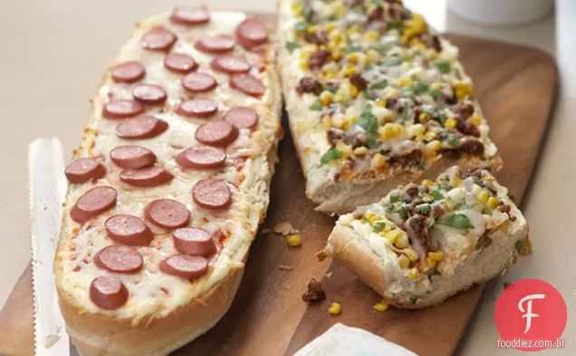 Cheesy Fiesta Pizza Pão