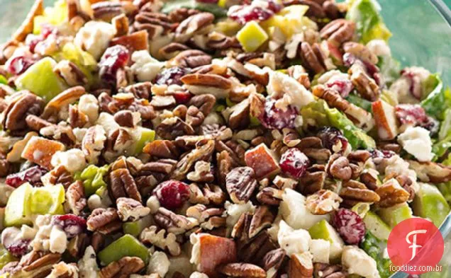 Salada Festiva De Maçã E Cranberry