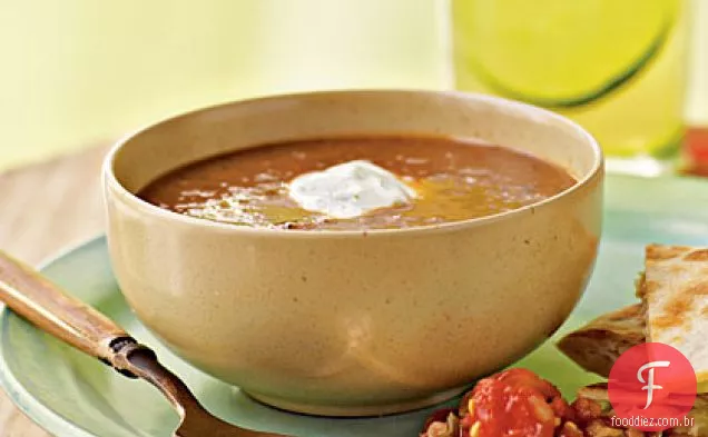 Feijão preto-sopa de tomate com coentro-Creme De Limão