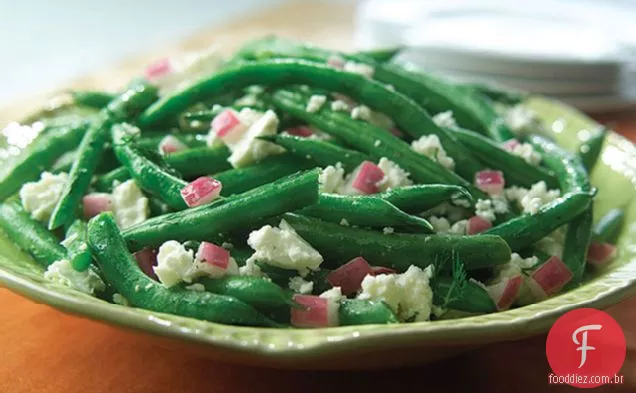 Salada De Feijão Verde E Feta