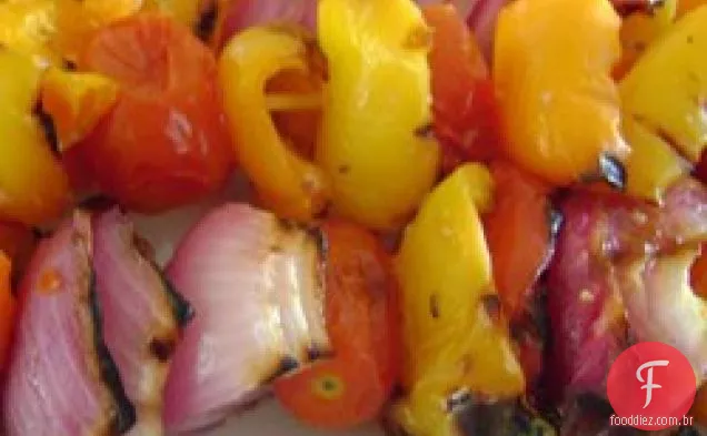 Espetos Vegetarianos Grelhados