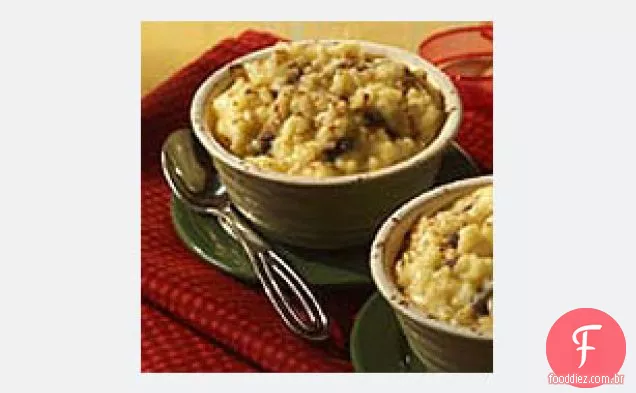Eggnog minute Tapioca Pudim