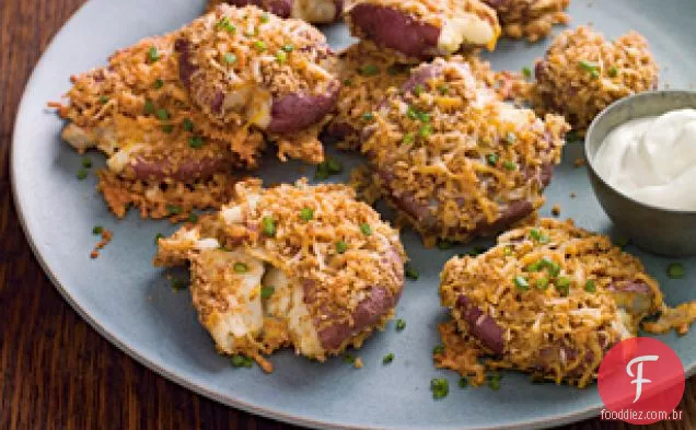 Batatas Esmagadas Rústicas