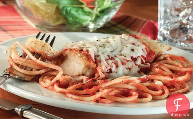 Macarrão Com Parmesão De Frango
