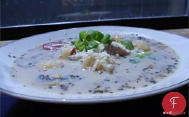 Sopa De Batata Doce Saborosa Toscana