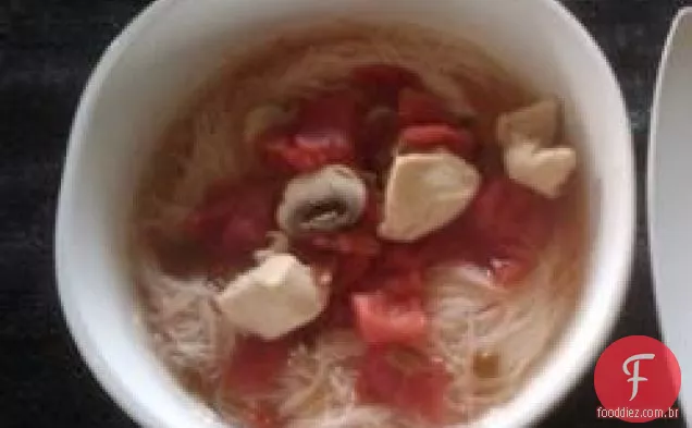 Cindy's Thai sopa quente e azeda