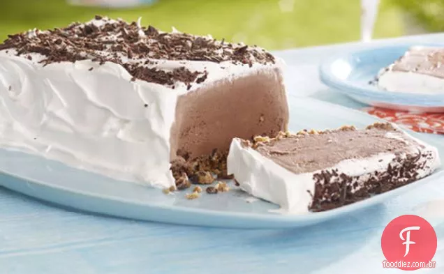 Chocolate Cookie Ice Cream Slice