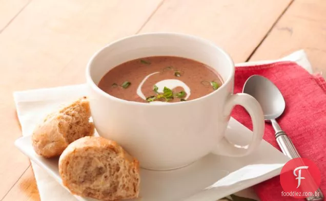 Sopa De Feijão Preto Rápida E Fantástica