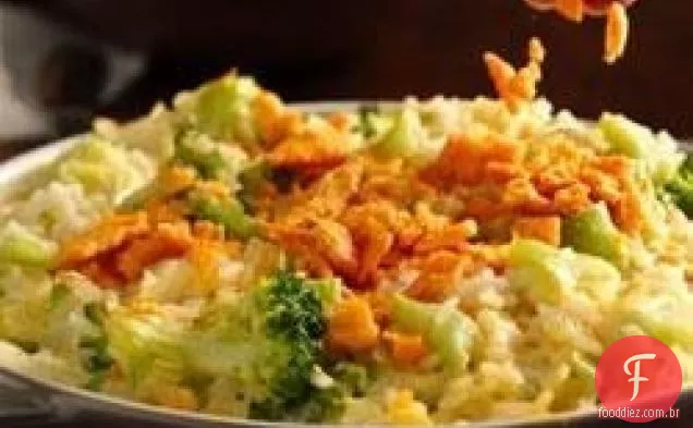 Queijo Cremoso-Arroz De Brócolis Assar