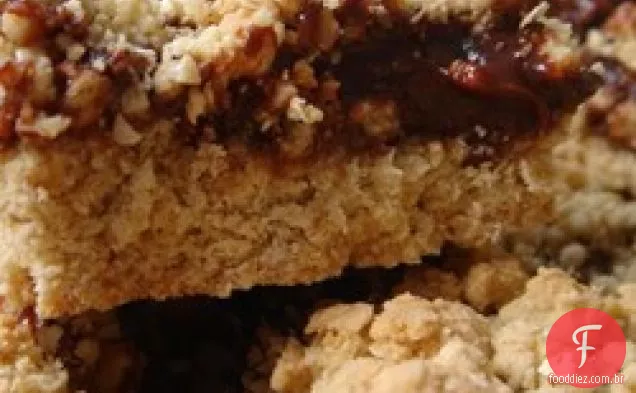 Quadrados De Aveia De Chocolate