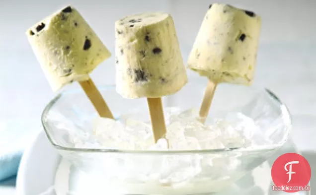 Biscoitos e Creme pudim Pops