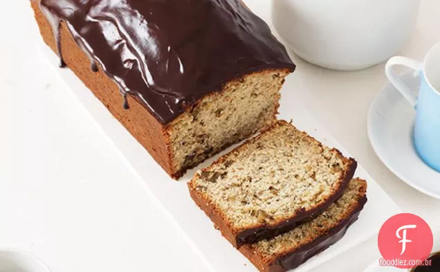 Pão De Banana Com Vidro De Chocolate