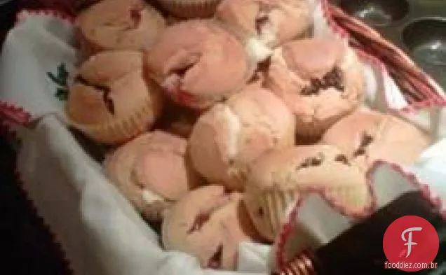 Muffins De Cheesecake De Morango