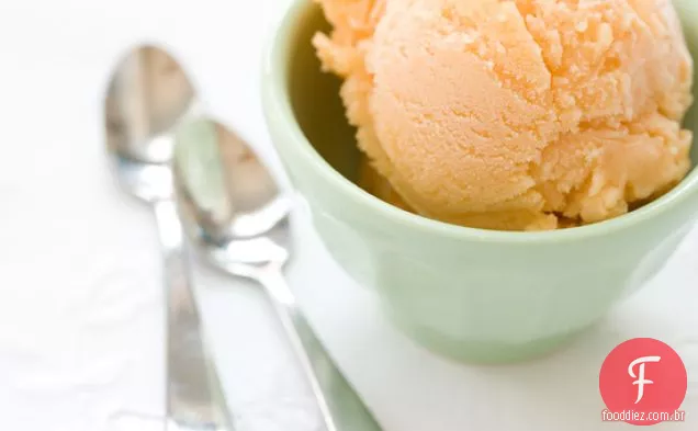 Peach Cantaloupe Sorbet