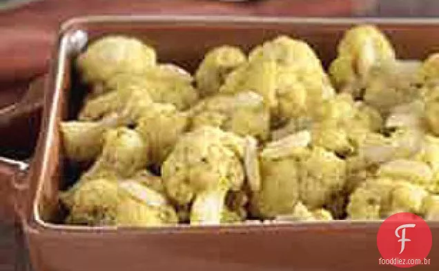 Couve-Flor Assada Com Curry