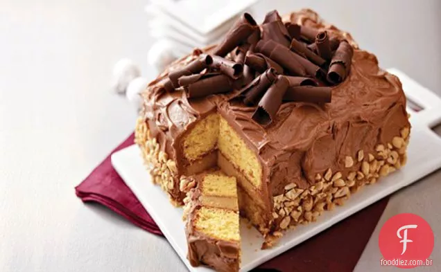 Manteiga De Amendoim Impressionante-Bolo De Camada De Chocolate