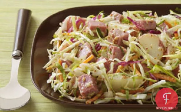 Salada de carne enlatada, Batata e repolho