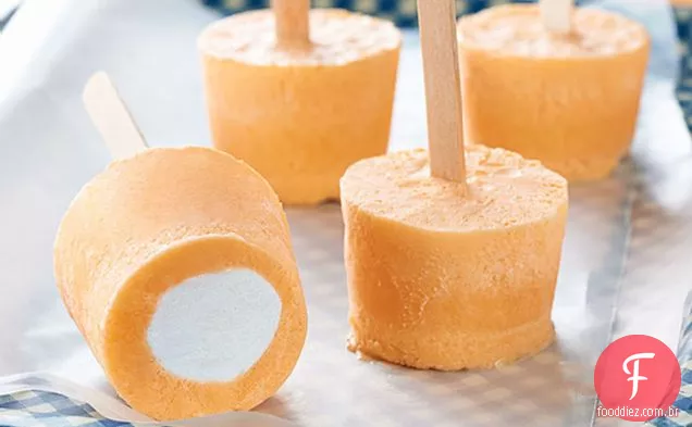 Laranja-Marshmallow Pops