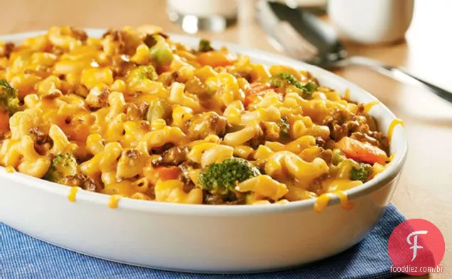 Caçarola Zesty Cheeseburger Mac