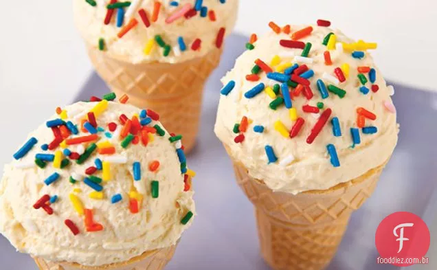 Cones De Cheesecake Rápidos