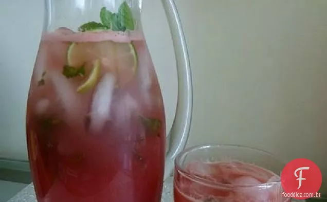Suco De Melancia Com Limão E Hortelã Fresca