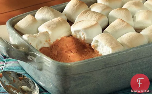 Caçarola De Batata Doce Com Cobertura De Malva