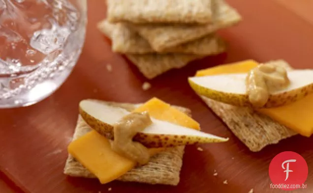 Sweet Dijon Cheddar & Pear Snacks