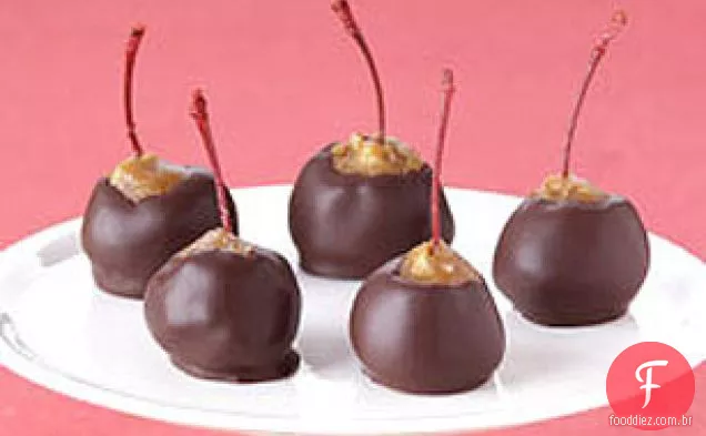 Cerejas De Natal De Chocolate