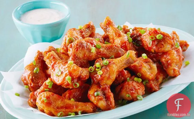 Drumettes De Frango Com Fogão Lento Estilo Búfalo