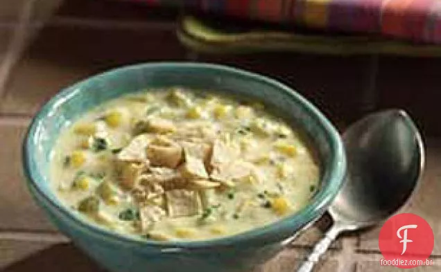 Sopa De Queijo De Milho Picante Do Sudoeste