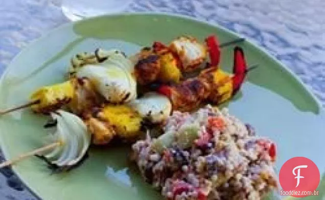 Orzo com Feta, pepino e tomate