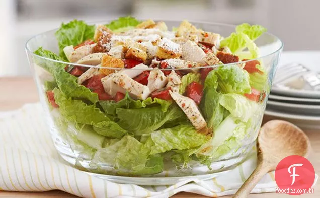 Salada Bruschetta Em Camadas