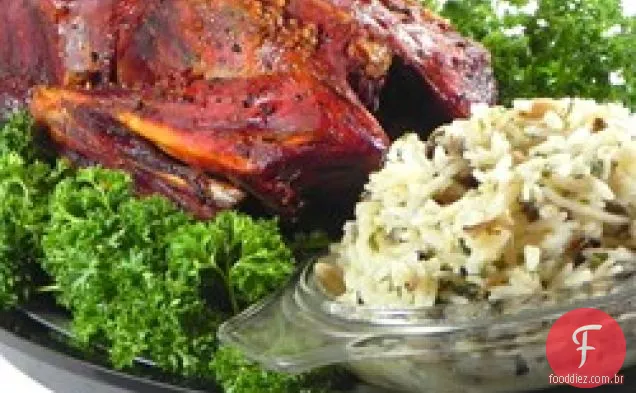 Buckshot Pato Com Recheio de arroz selvagem e marrom