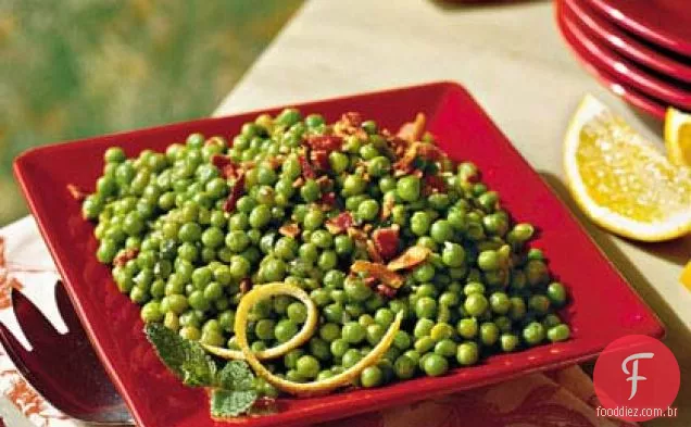 Ervilhas Verdes Com Bacon Crocante