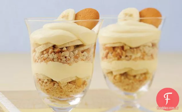 Pudim De Banana Fofo Parfaits