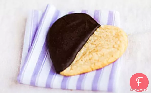 Biscoitos em preto e branco