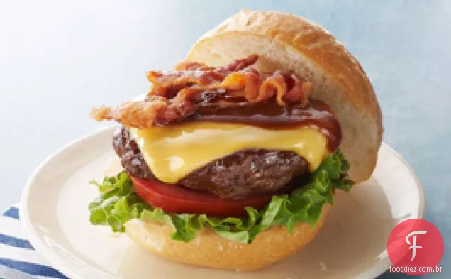 Todos os americanos churrasco-Bacon Cheeseburgers