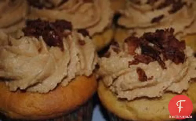 Manteiga De Amendoim Bacon Cupcake