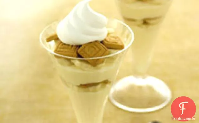 Copos De Torta de Banana de dois minutos para dois