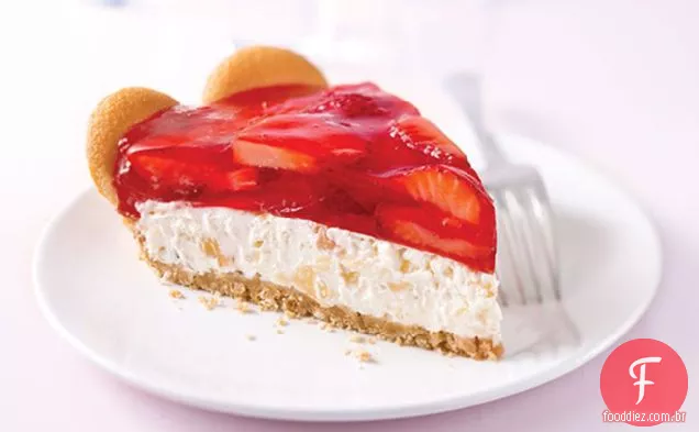 Torta De Creme De Morango Tropical