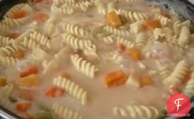 Fácil Macarrão Frango