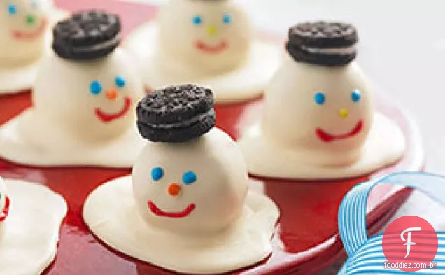 Derretendo Bonecos De Neve Bolas De Biscoito
