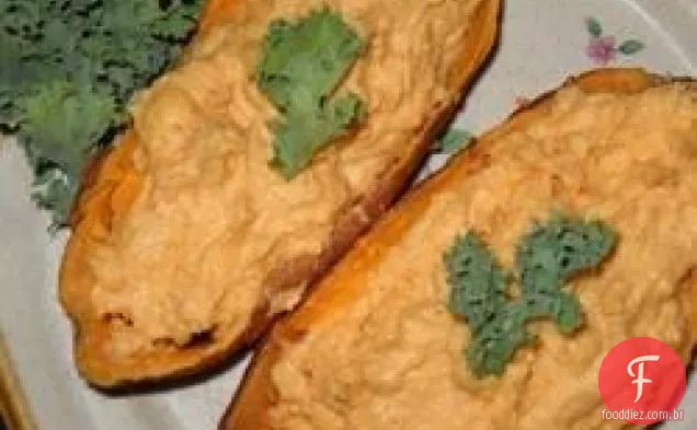 Batatas Doces Assadas Duas Vezes
