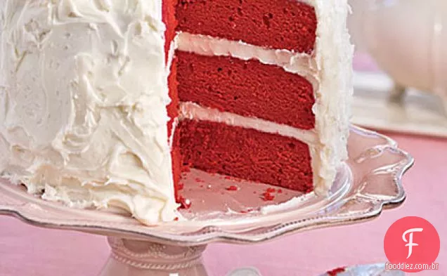 Bolo De Camada De Veludo Vermelho