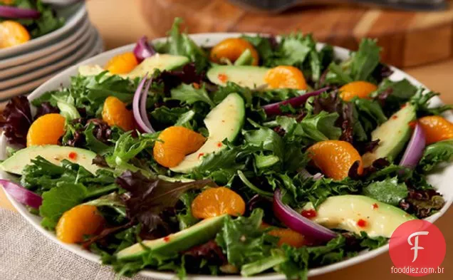 Salada De Verduras Mistas Laranja-Abacate