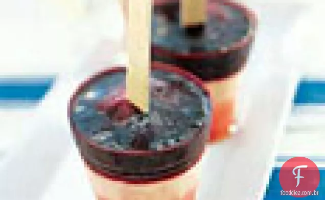 Melancia, limonada e gelo de mirtilo