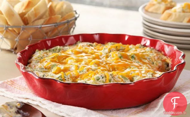 Brócolis Quente-Molho De Queijo